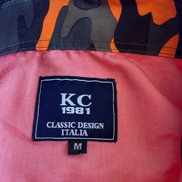 Pink Dress Shirt Size Medium Orange Camouflage - Picture 6 of 9